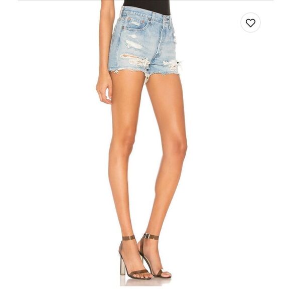 Levi’s 24 501 High Rise Short in Fault Line - Picture 3 of 8